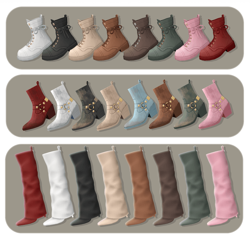 Галерея мода Сет обуви Fall Trio #1